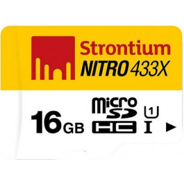   Strontium 16 GB microSDHC USH-I Nitro + OTG&USB Card Reader SRN16GTFU1T