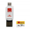 Strontium 64 GB microSDXC Class 10 UHS-I + OTG-USB Card Reader SRN64GTFU1T - зображення 1