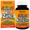 Nature's Plus Цинк для Детей, Вкус Мандарина, Kid Zinc, Animal Parade, Natures Plus, 90 таблеток для рассасывания - зображення 1