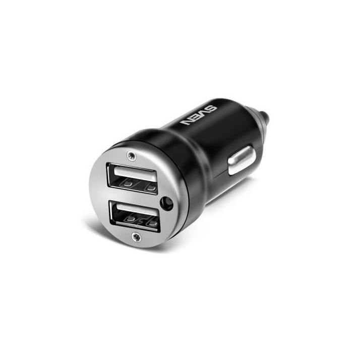 SVEN C-123 USB Car Charger Black - зображення 1