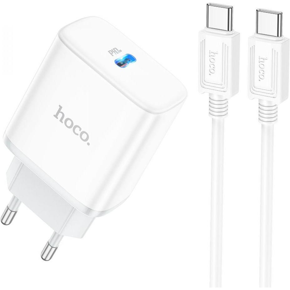 Hoco C104A Stage + USB Type-C White - зображення 1