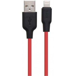   Hoco X21 Plus USB to Lightning 0.25m Black/Red (6931474712356)