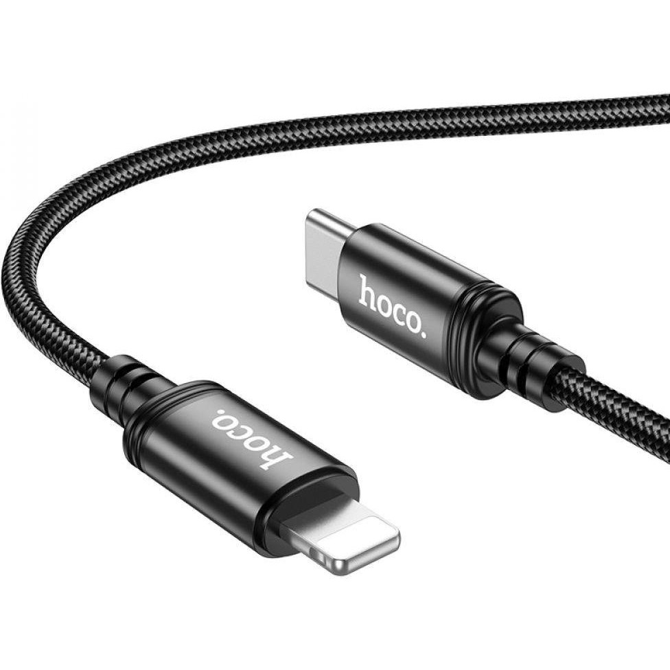 Hoco X89 Wind USB Type-C to Lightning PD 20W 1m Black (6931474784308) - зображення 1