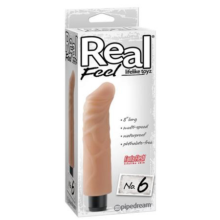 Pipedream Products Реалистичный вибратор 16,5 Х 4 см - Real Feel Lifelike Toyz No. 6 - Flesh (6608137621) - зображення 1