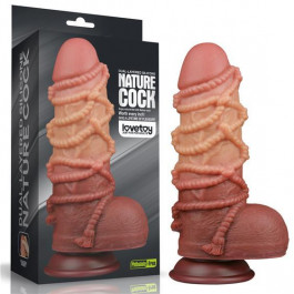   LoveToy Dual-Layered Silicone Cock With Rope 9.5" Flesh (6452LVTOY932)