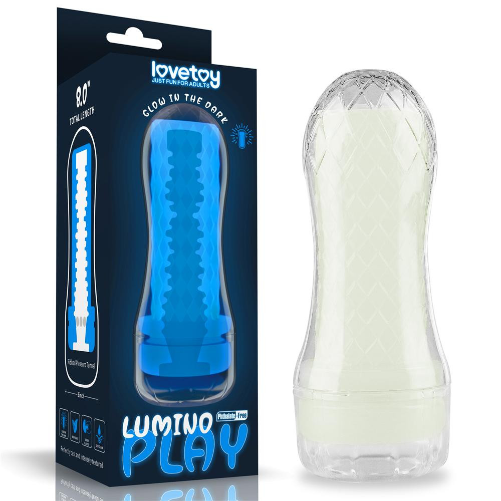 LoveToy Lumino Play Masturbator Crystal Ribbed (6452LVTOY829) - зображення 1