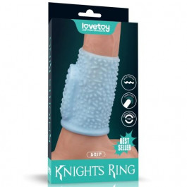   LoveToy Vibrating Spiral Knights Ring 2 блакитна (6452LVTOY891)