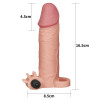 LoveToy Подовжуюча насадка на пеніс - Pleasure X-Tender Vibrating Penis Sleeve Add 2 "Flesh (6452LVTOY055) - зображення 2