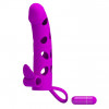 Pretty Love 6" Vibrating Penis Sleeve Pink (6603BI0406) - зображення 5