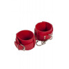 Slash Наручники Leather Dominant Hand Cuffs красные (280152) - зображення 1