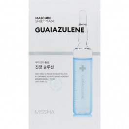   Missha Mascure Calming Solution Sheet Mask Guaiazulene Успокаивающая маска для лица 27 ml (8809581456617)