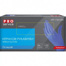   ProService Рукавички медичні  р.M сині 100 шт./уп.