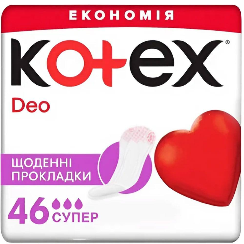 Kotex Щоденні гігієнічні прокладки  Super Deo 46 шт (5029053548692) - зображення 1