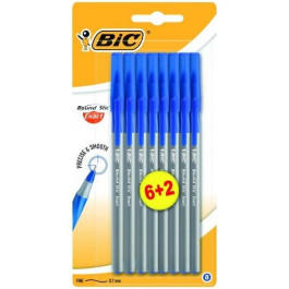   BIC Ручки шариковые  Round Stic Exact 6+2 шт Синие (3086123408111)