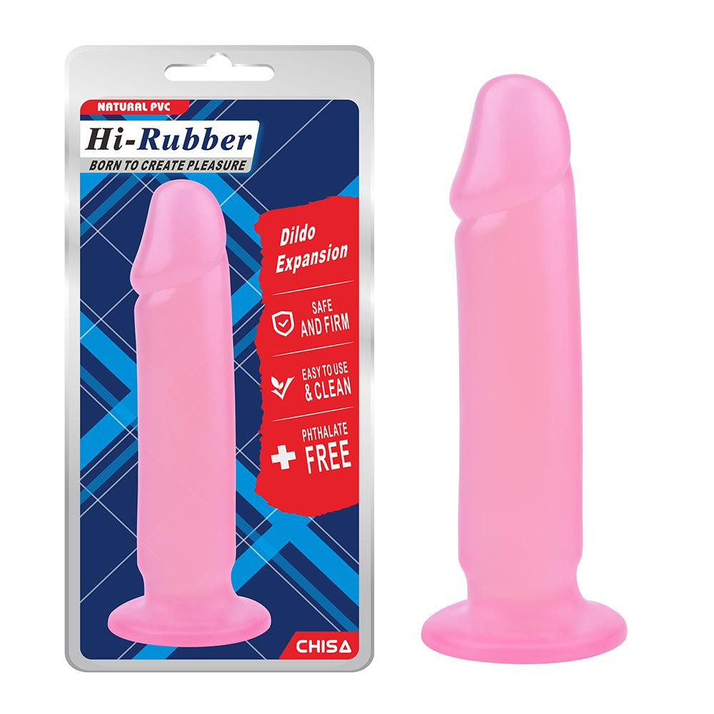 Chisa Novelties Hi-Rubber Dildo Expansion Pink (CH30766) - зображення 1