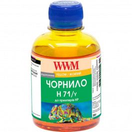   WWM Чернила для HP №711 200г Yellow Водорастворимые (H71/Y)