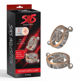   Chisa Novelties Затискачі для сосків Chisa Sins Inquisition Teeth Bite Nipple Clamps (CH32370)