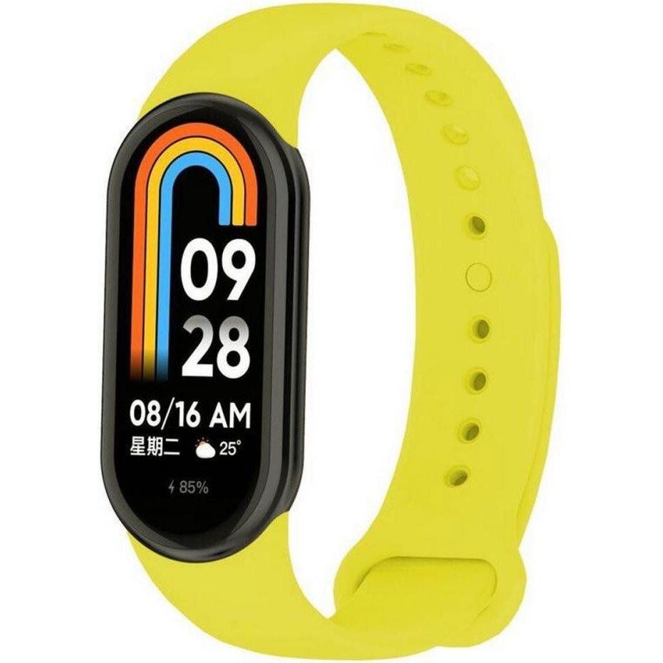 BeCover Силіконовий ремінець  для Xiaomi Mi Smart Band 8 Yellow (709399) - зображення 1