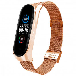   BeCover Ремінець Metal  для Xiaomi Mi Smart Band 8 Rose Gold (709360)