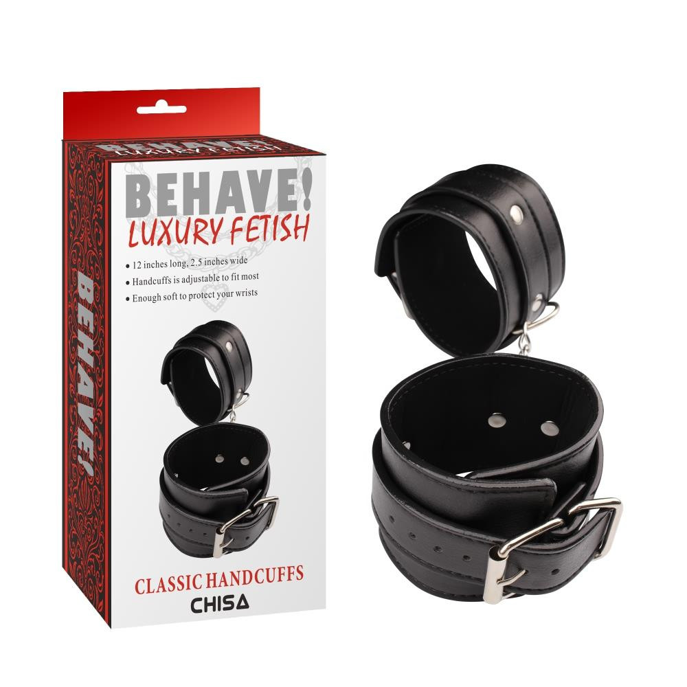 Chisa Novelties CH11242 Наручники Behave Luxury Fetish Classic Hand Cuffs Chisa (CH11242) - зображення 1