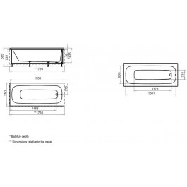   AM.PM Sense 170x75 W75UA-170-075W-A