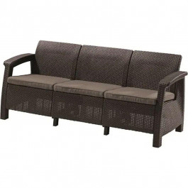   Allibert Corfu love seat max коричневий (3253929120770)