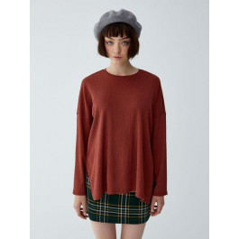   Pull&Bear Лонгслів довгий жіночий  XAZ232725FBRH S Цегляний (DD8000004681023)