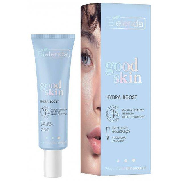 Bielenda Крем  Good Skin Ультраувлажняющий 3% Гиалуроновая кислота + Трегалоза + Трипептид 50 мл (59021690467 - зображення 1