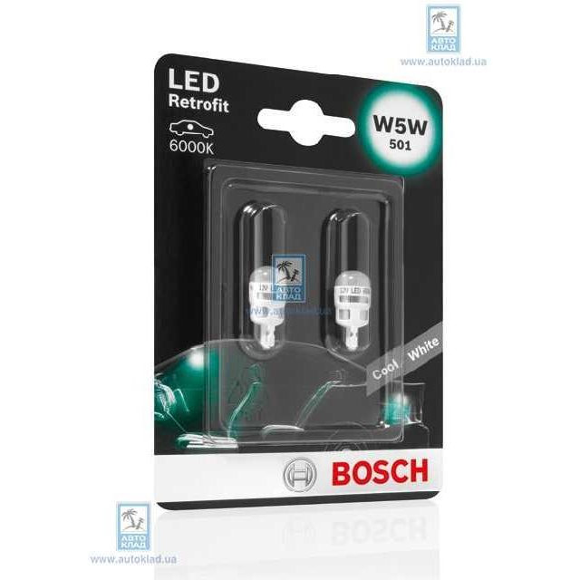 Bosch W5W LED Retrofit 501 Cool White (1987301505) - зображення 1