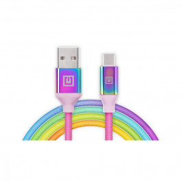   REAL-EL Premium USB A - Type C Rainbow 1m (EL123500050)