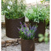 Keter Горшок для цветов Cylinder Planter L Коричневый (7290103664206) - зображення 8