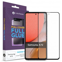   MakeFuture Защитное стекло Full Cover Full Glue Samsung A72 (MGF-SA72)