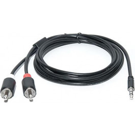   REAL-EL Audio Pro 3.5mm M - 2xRCA M 1.8m Black (EL123500042)