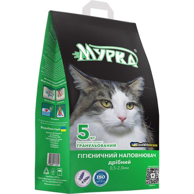 Мурка Дрібний Бентонітовий грудкувальний з ароматом лаванди 5 кг (4820200570150) - зображення 1