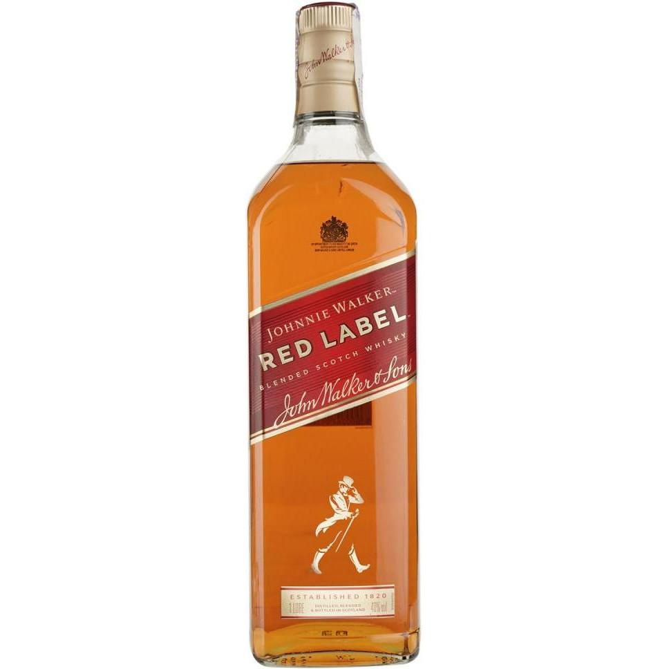 Johnnie Walker Віскі  Red Label 4 роки витримки 40%, 1 л (5000267013602) - зображення 1