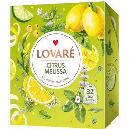   Lovare Бленд чаю трав'яного та зеленого  Citrus Melissa 48 г (32 шт. х 1.5 г) (4823115404671)