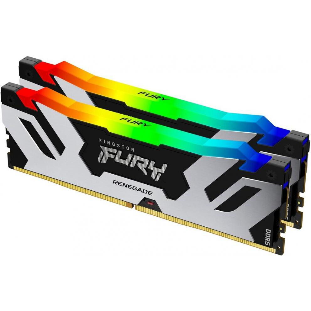 Kingston FURY 48 GB (2x24GB) DDR5 6400 MHz Renegade RGB (KF564C32RSAK2-48) - зображення 1