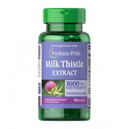   Puritan's Pride Milk Thistle 4:1 Extract 1000 мг (Silymarin) 90 капс