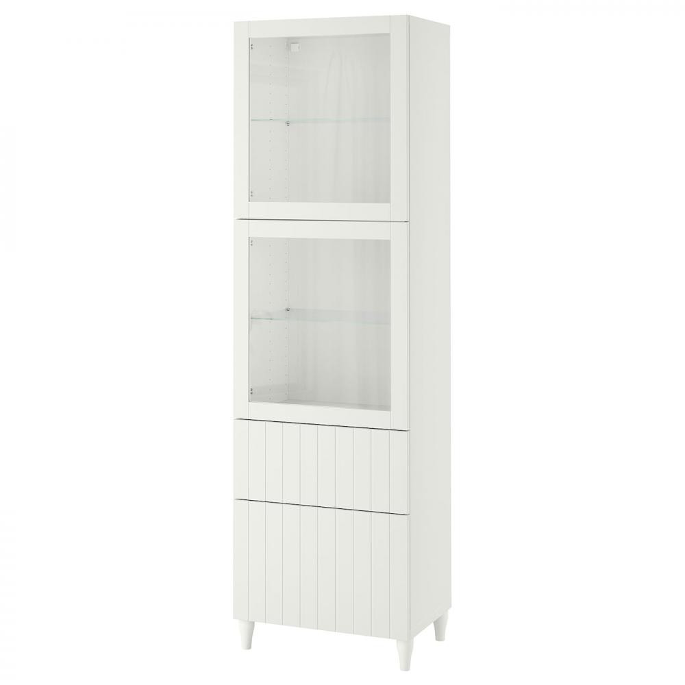 IKEA BESTA Книжкова шафа білий 60x42x202 (693.892.63) - зображення 1