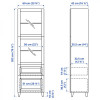 IKEA BESTA Книжкова шафа білий 60x42x202 (693.892.63) - зображення 9