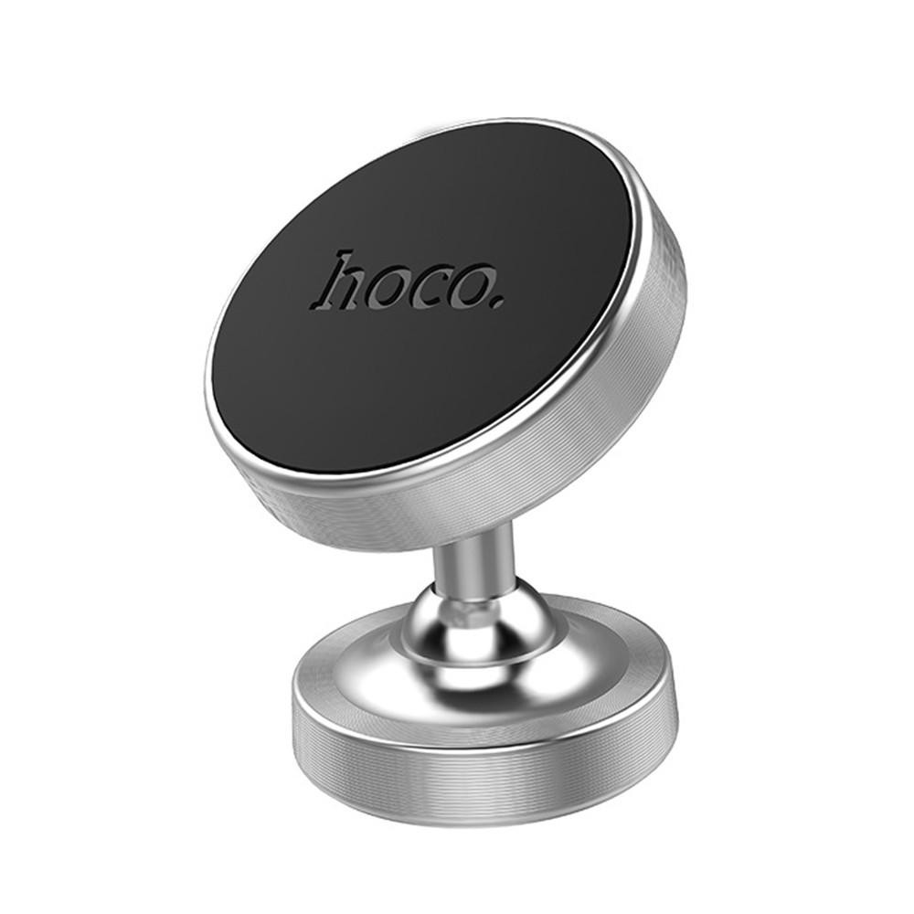 Hoco CA36 Dashboard metal Magnetic in-car holder Silver - зображення 1