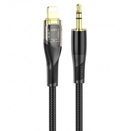   Hoco UPA25 Transparent Discovery Edition Lightning to 3.5mm Black