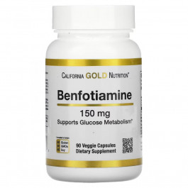   California Gold Nutrition Бенфотіамін (Benfotiamine) 150 мг 90 капсул