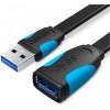 Vention USB-A to USB-A 3m Black (VAS-A13-B300) - зображення 1