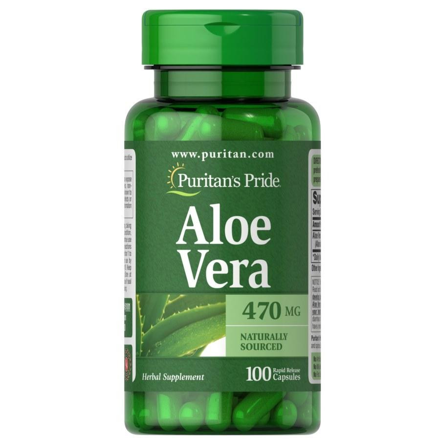 Puritan's Pride Aloe Vera 470 mg 100 капс - зображення 1