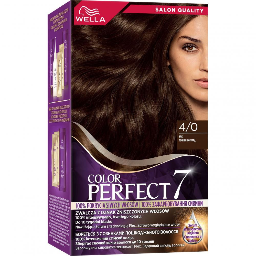 Wella Фарба для волосся  Color Perfect 4/0 Темний шоколад (4064666598291) - зображення 1