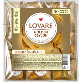   Lovare Чай чорний цейлонський  Golden Ceylon, 50 пакетиків (4820198875435)