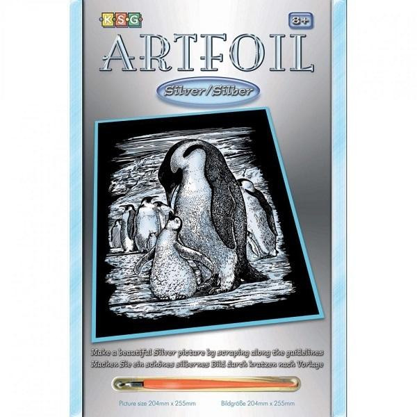 Sequin Art ARTFOIL SILVER Penguins (SA0609) - зображення 1