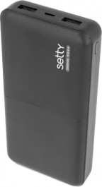   Setty Power Bank 20000 mAh Black