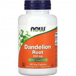   Now NOW Foods (USA) Dandelion Root 500 mg 100 Veg Capsules, корінь кульбаби